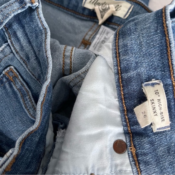 Madewell 10 Inch High Rise Skinny Jeans Size 26 - Picture 9 of 10